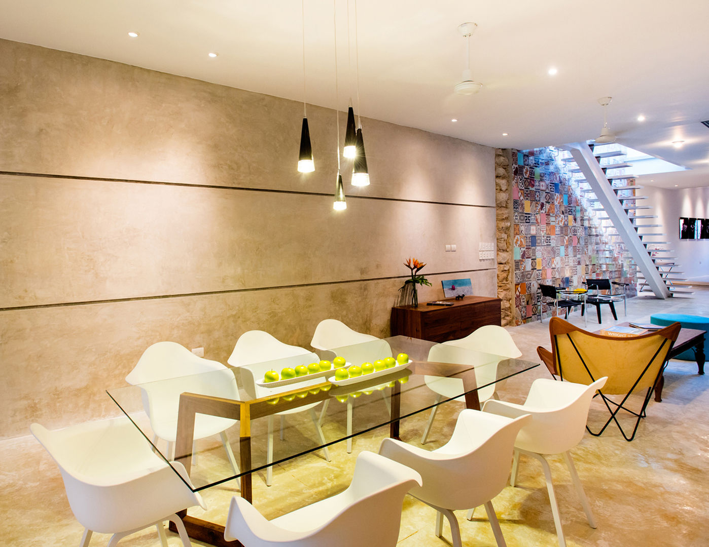 cerâmica 3d para painel de tv em sala pequena