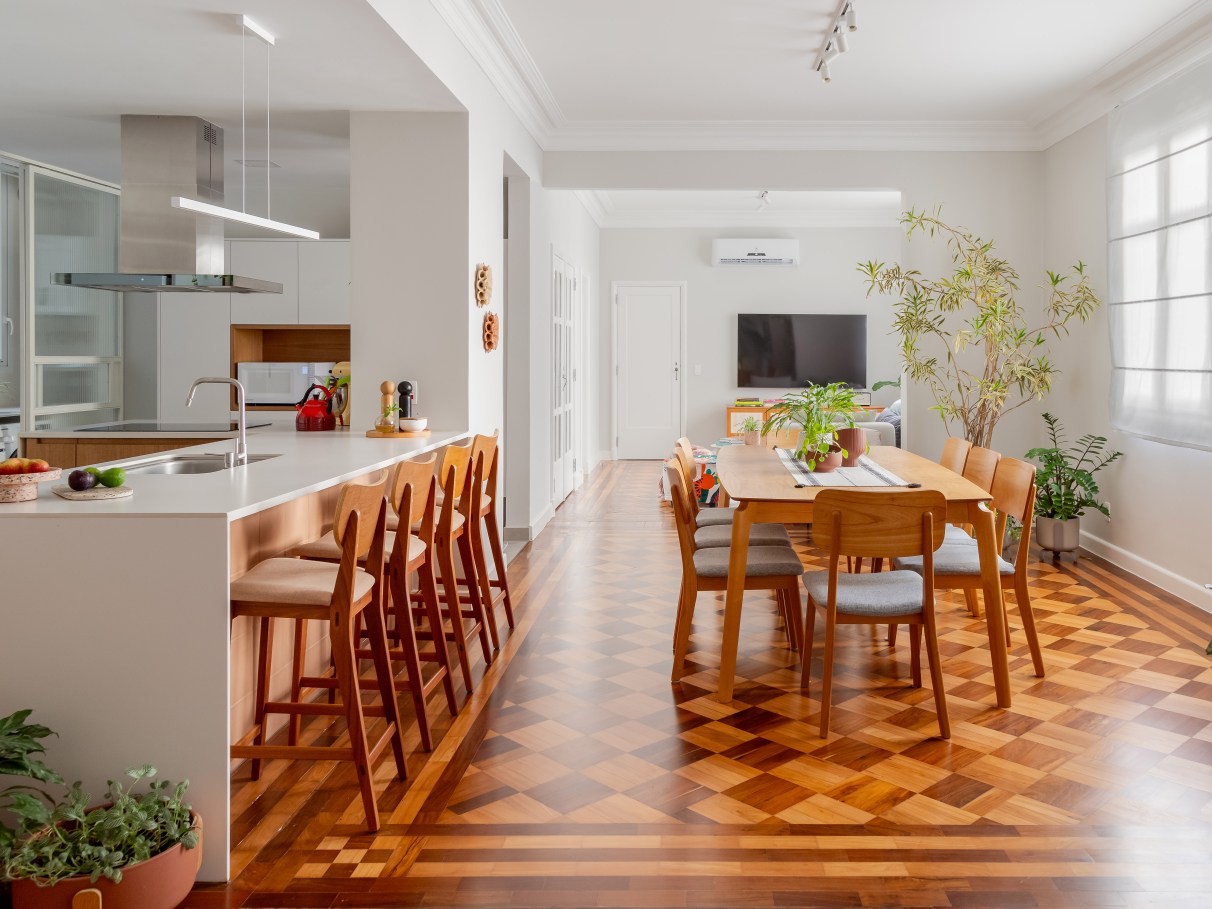 quanto custa decorar sala com piso taco