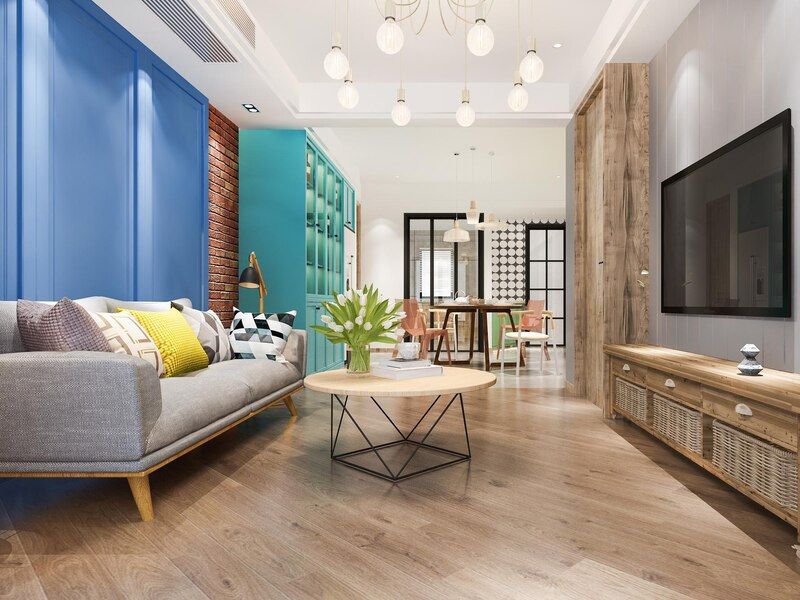 como combinar tapete com piso de taco