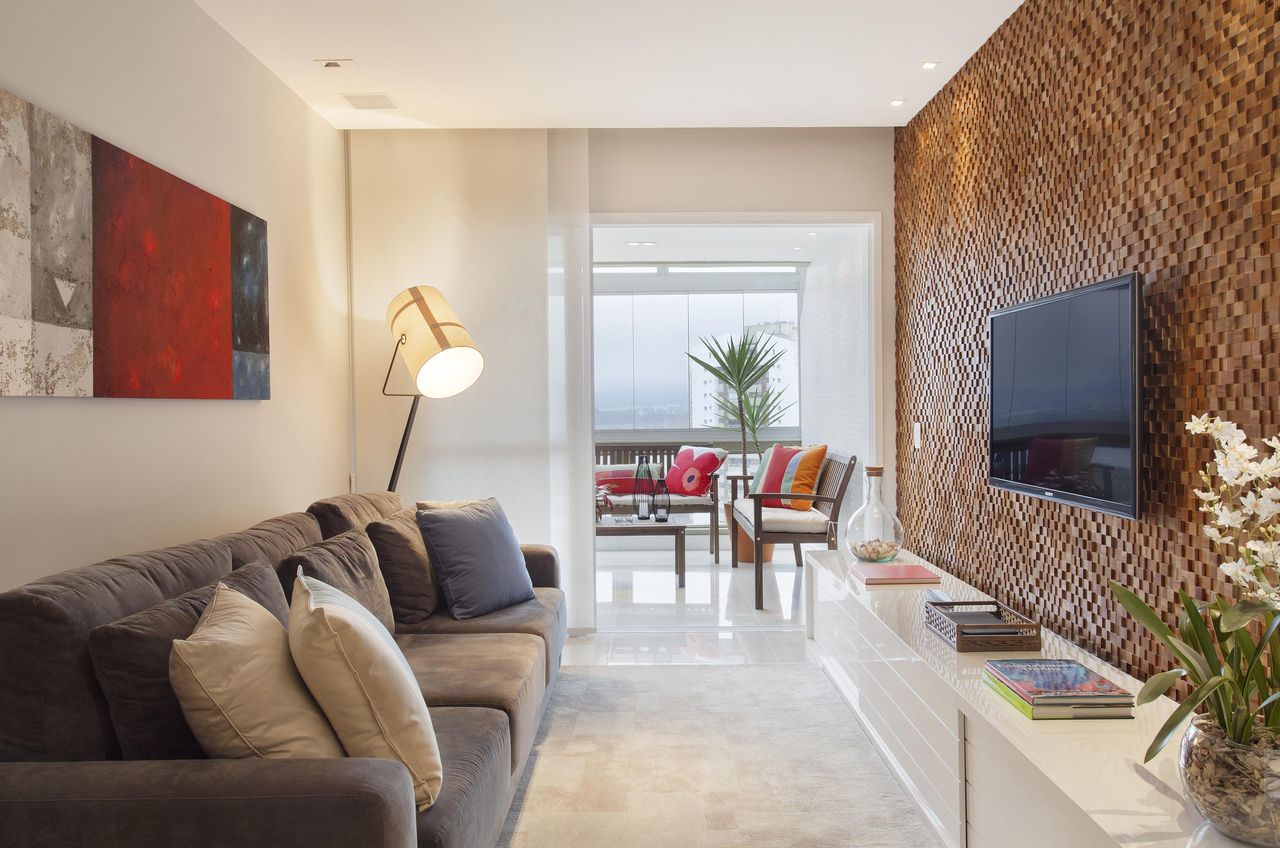 móveis para sala com sofá retrátil