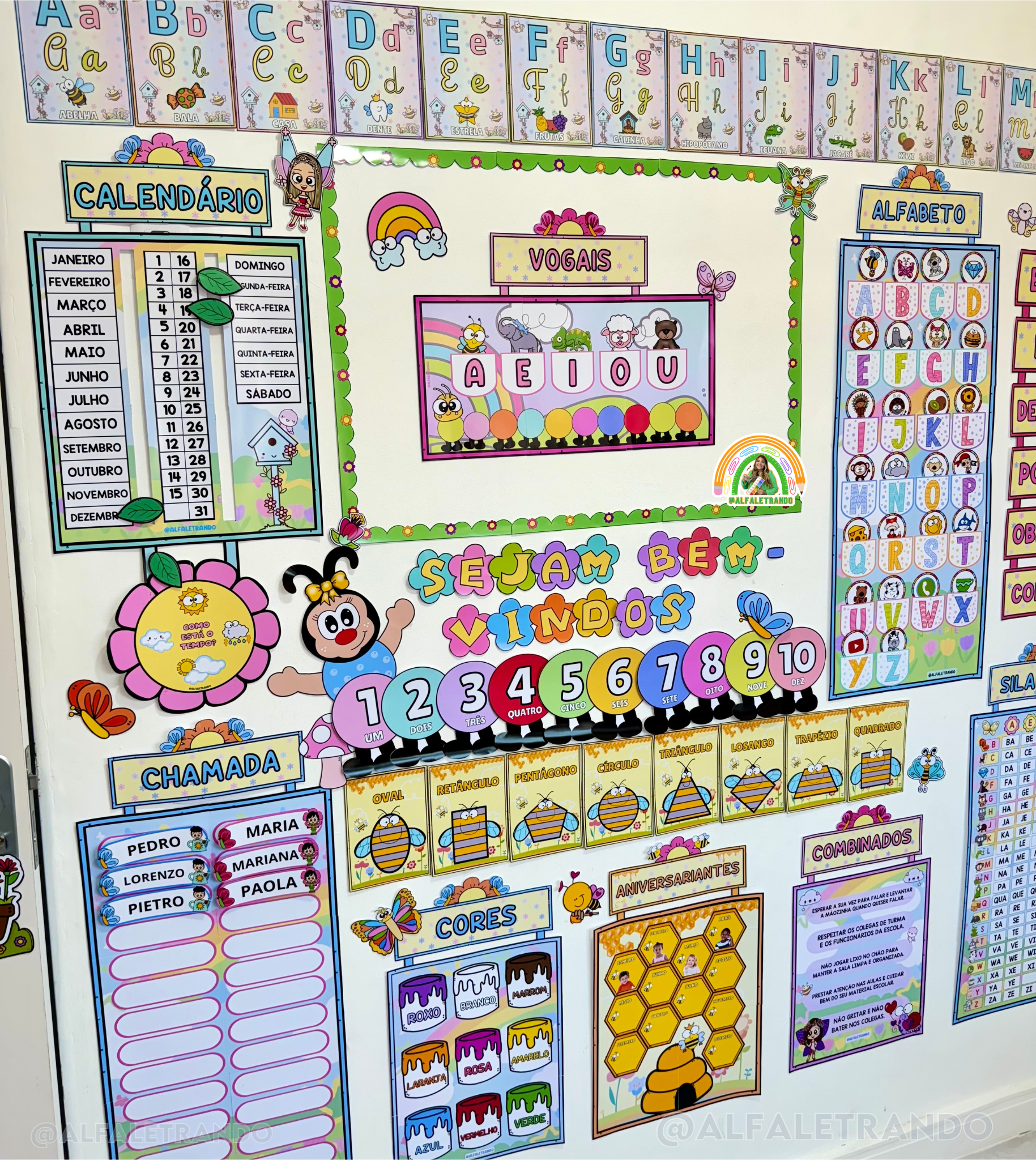 cores para sala de aula infantil