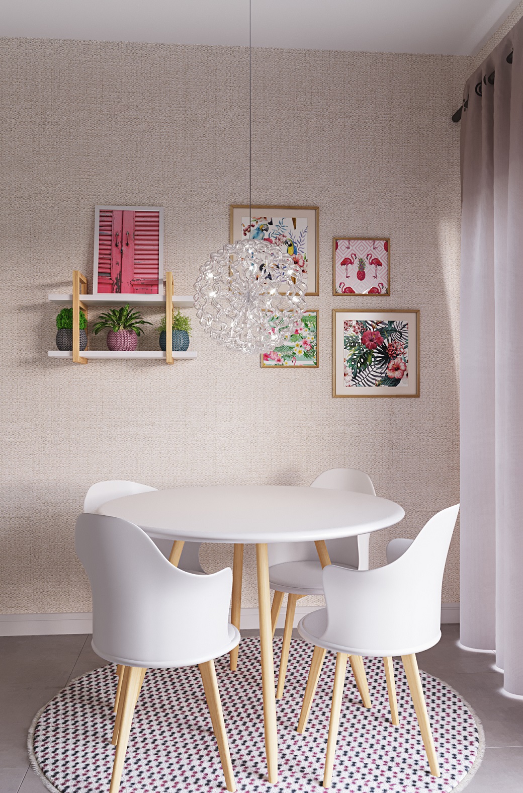 decoração sala de jantar pequena simples