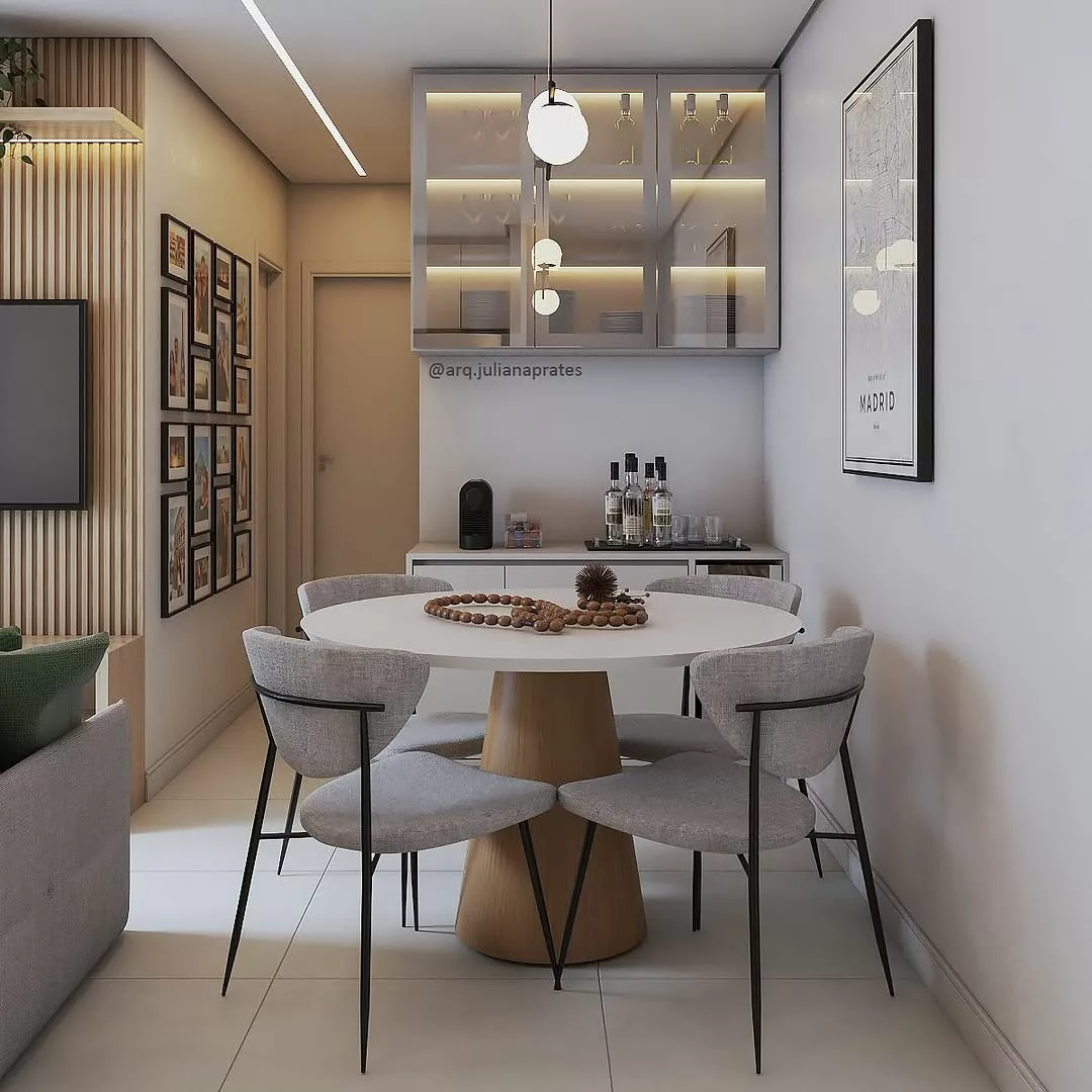 dicas de decoração sala de jantar pequena