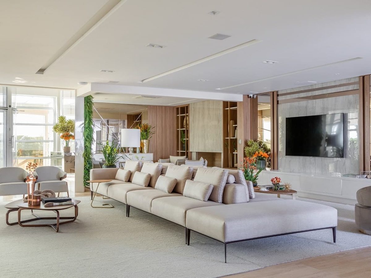 decoração de sala de rico