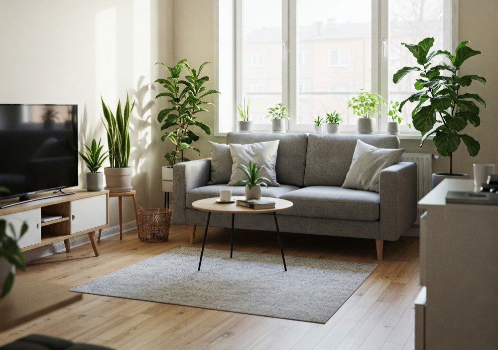 plantas pendentes ou de chão para sala pequena
