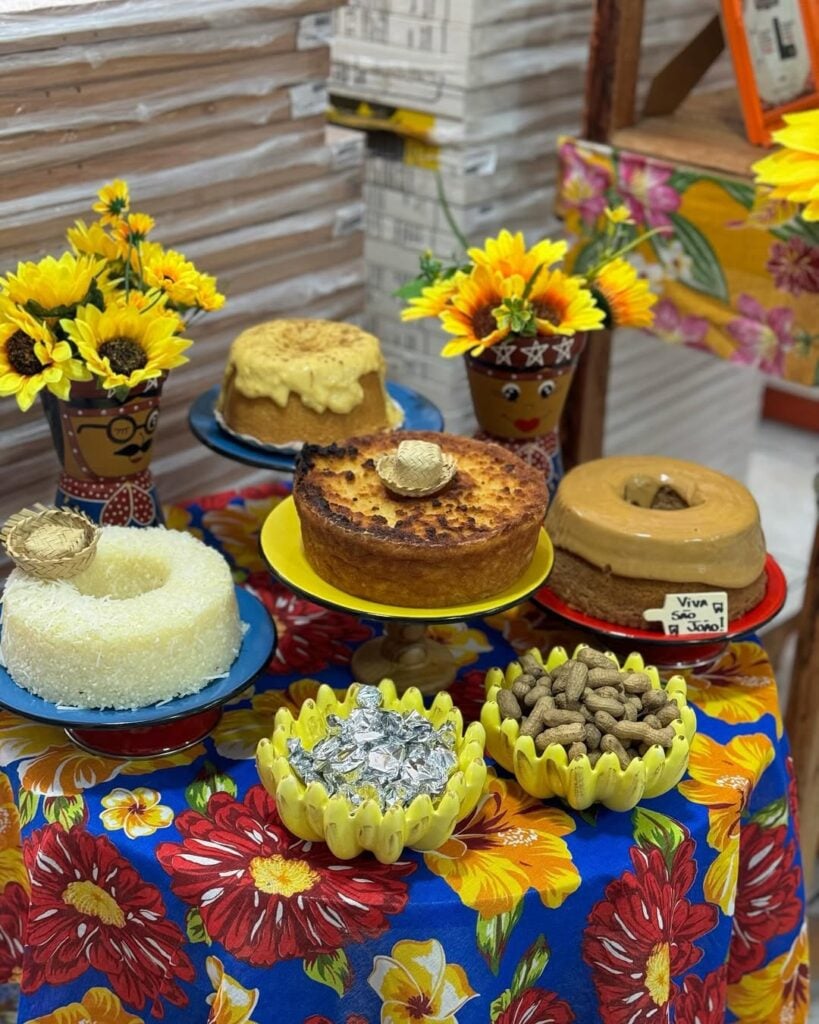 decoração junina com materiais reciclados