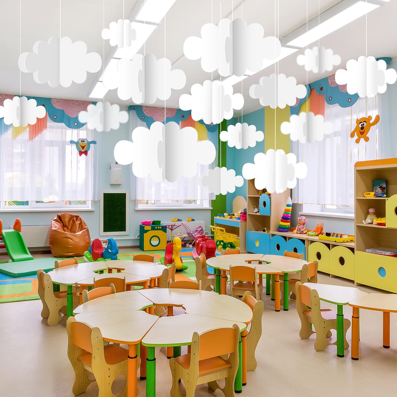 decoração teto sala de aula infantil