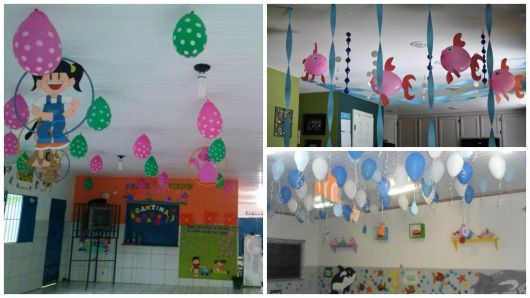 como decorar teto creche