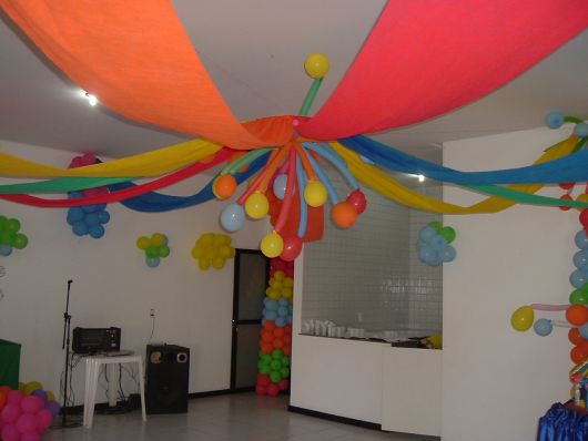 decoração teto com nuvens