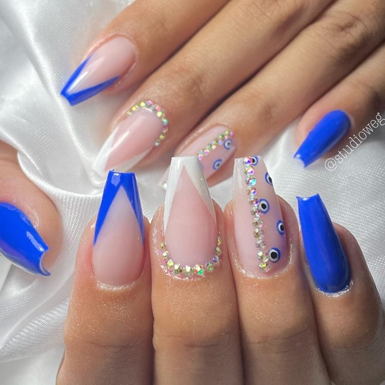 tendência unhas 2026 azul