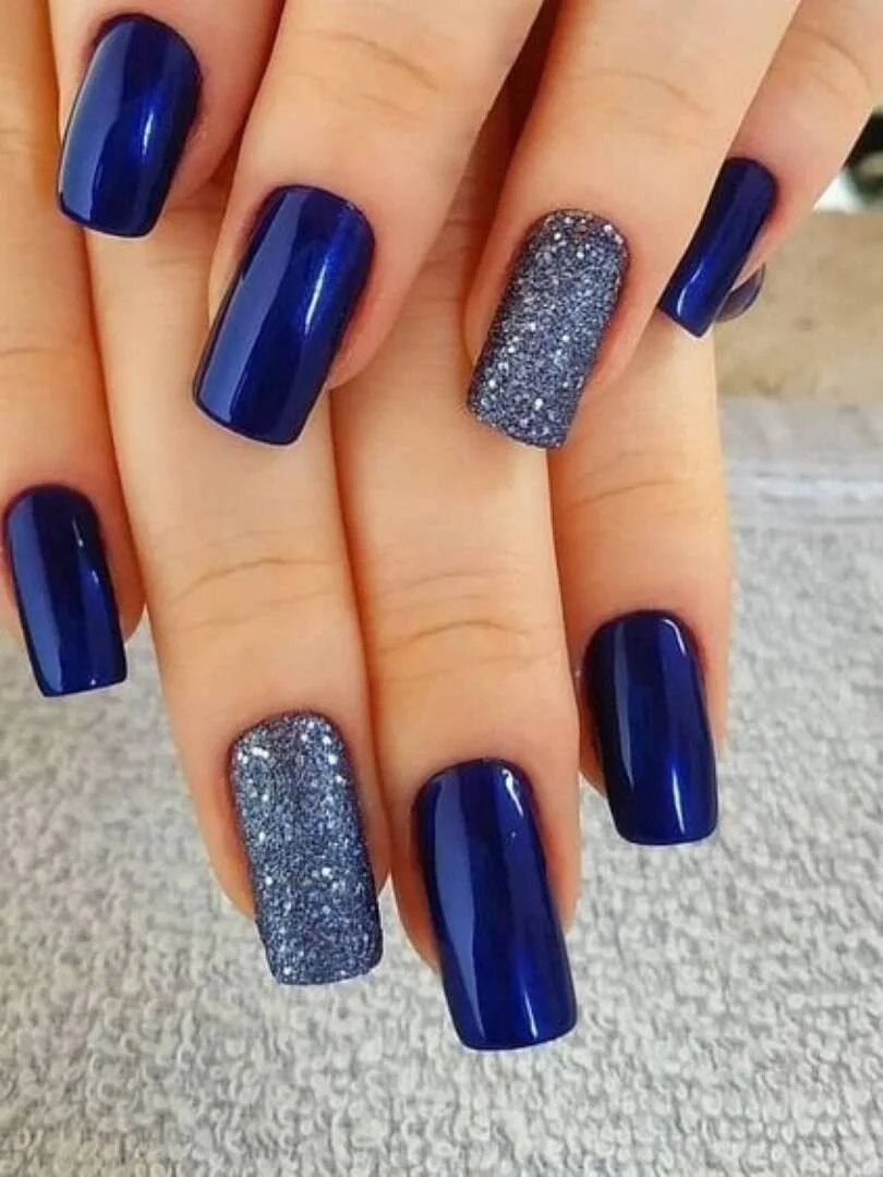 tendência unhas 2026 azul