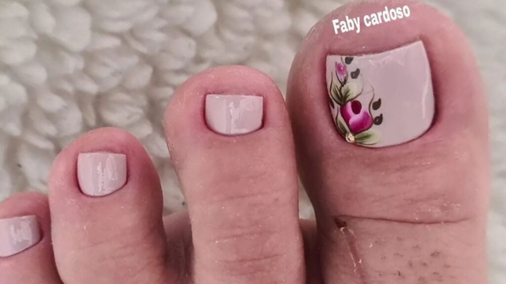nail art para pés