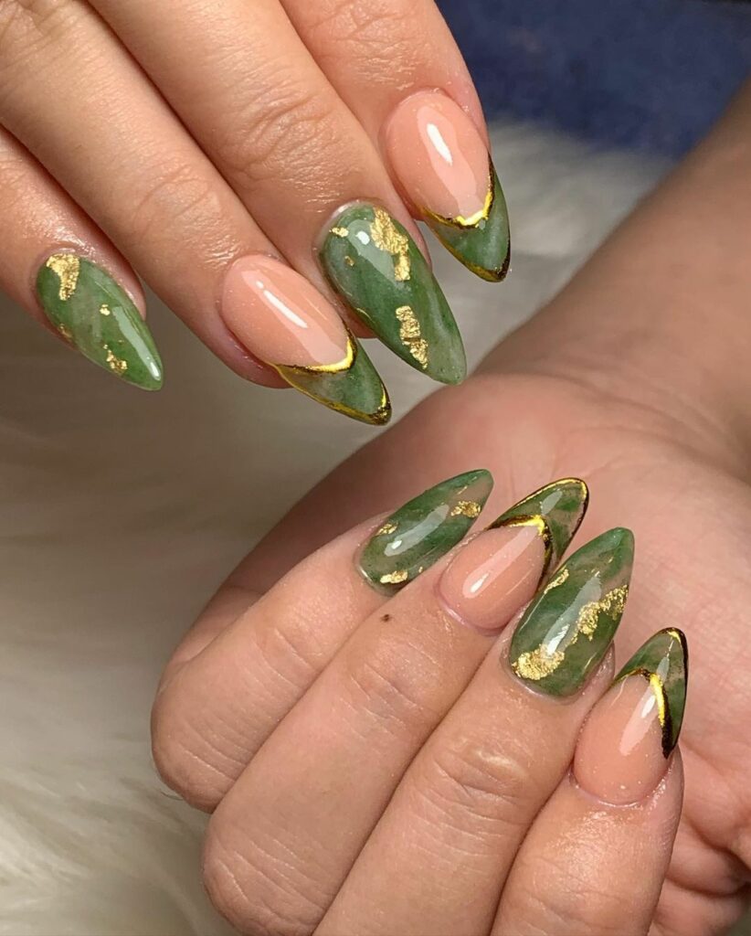 unhas almond francesinha
