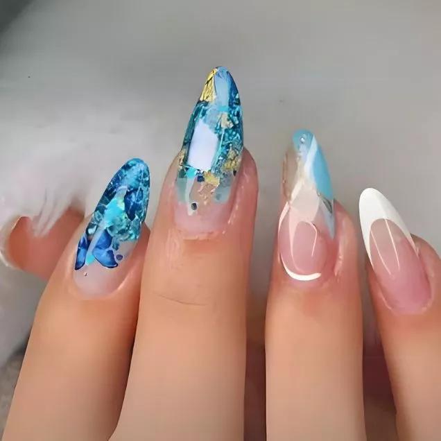 nail art almond