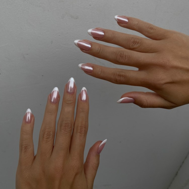 decoração de unha francesinha