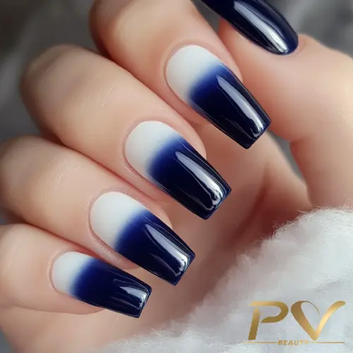 decoração de unhas azul