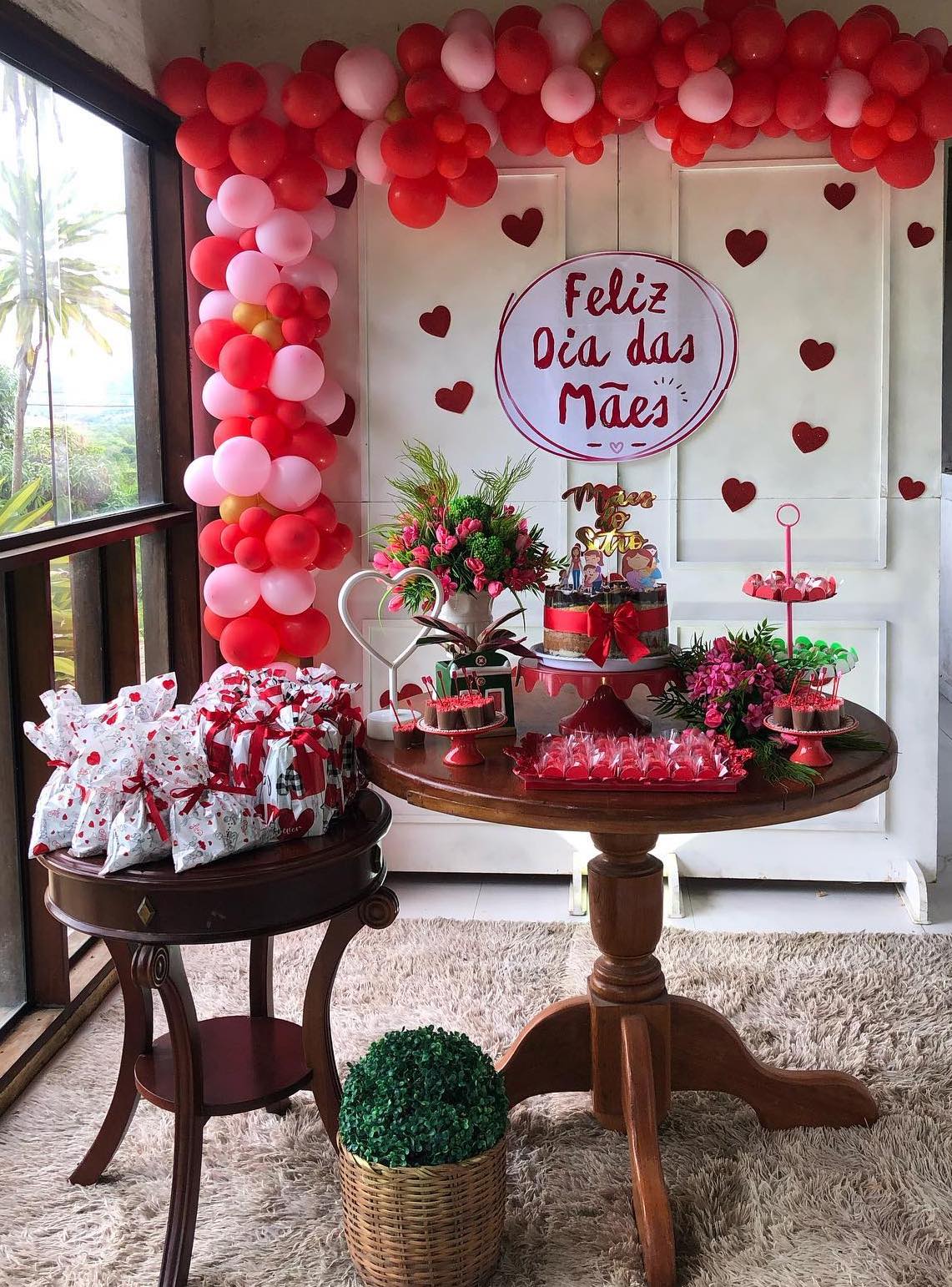 decoração dia das mães para sala pequena