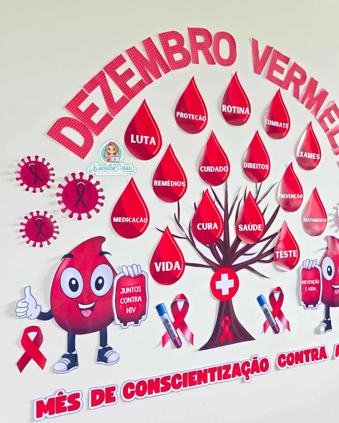 como decorar ubs dezembro vermelho