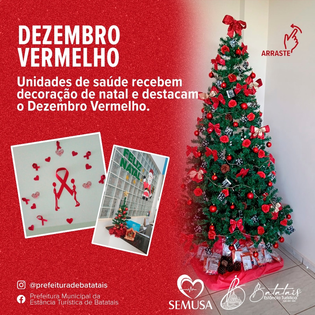como decorar ubs dezembro vermelho