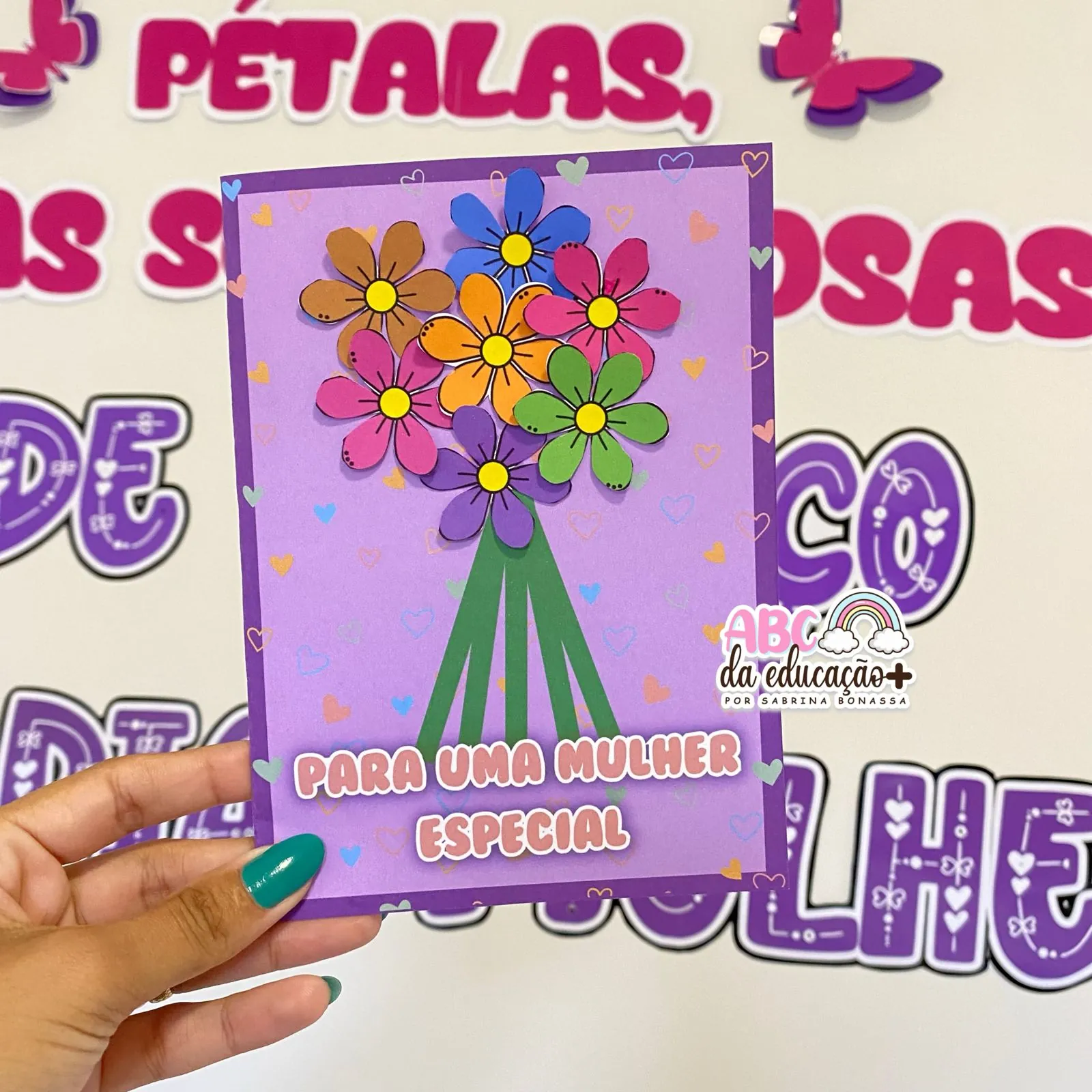 painel dia da mulher flores