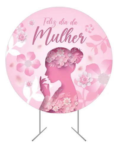 painel dia da mulher editável