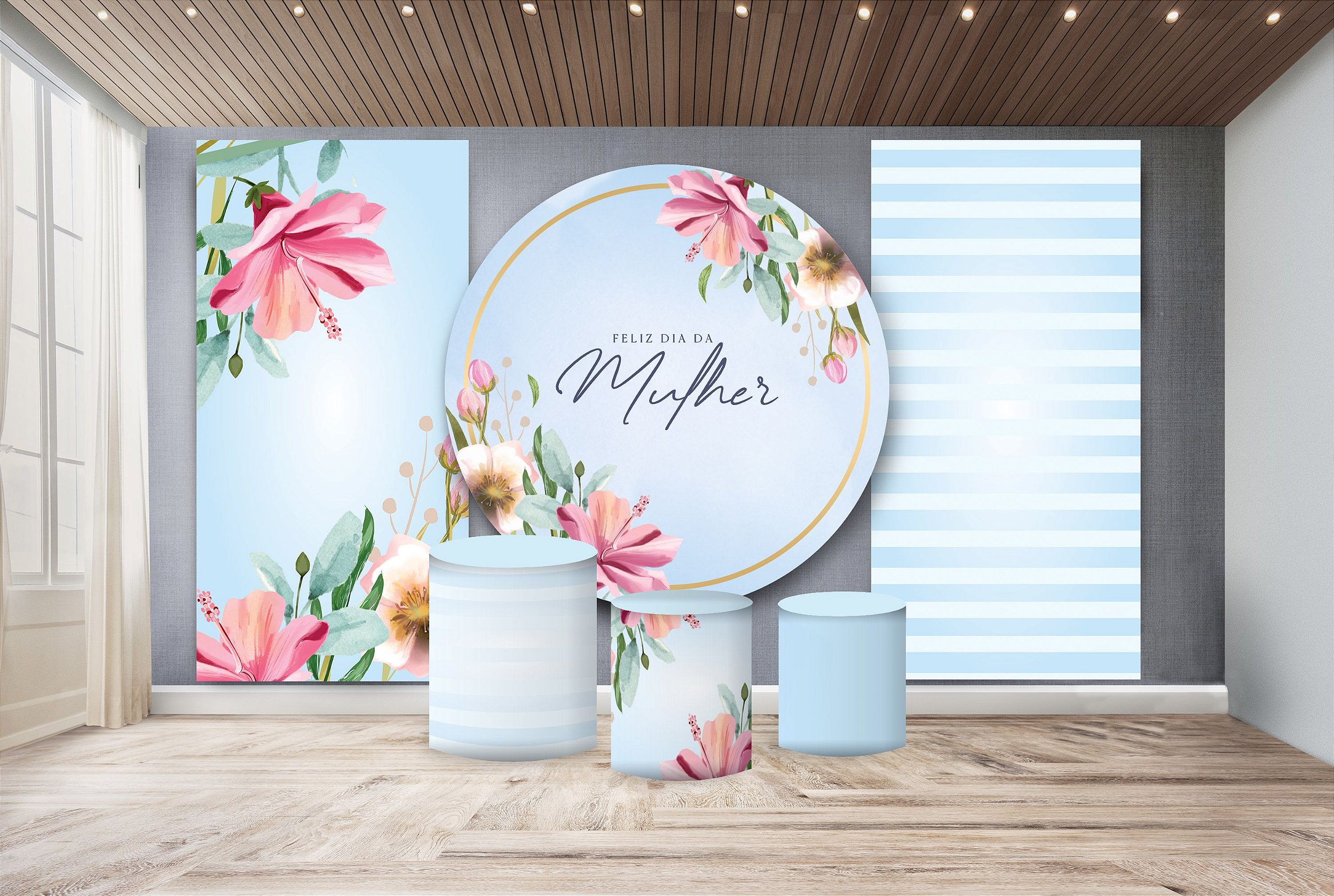 painel dia da mulher instagramável