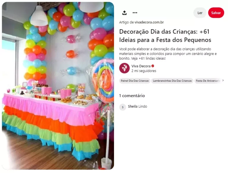 decoração dia das crianças
