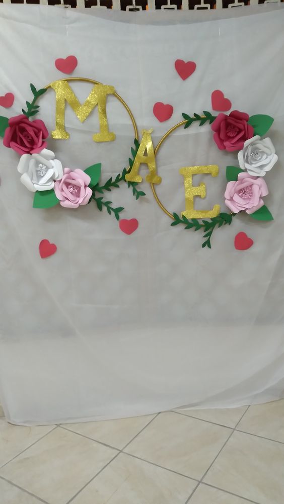 mural dia das mães educação infantil