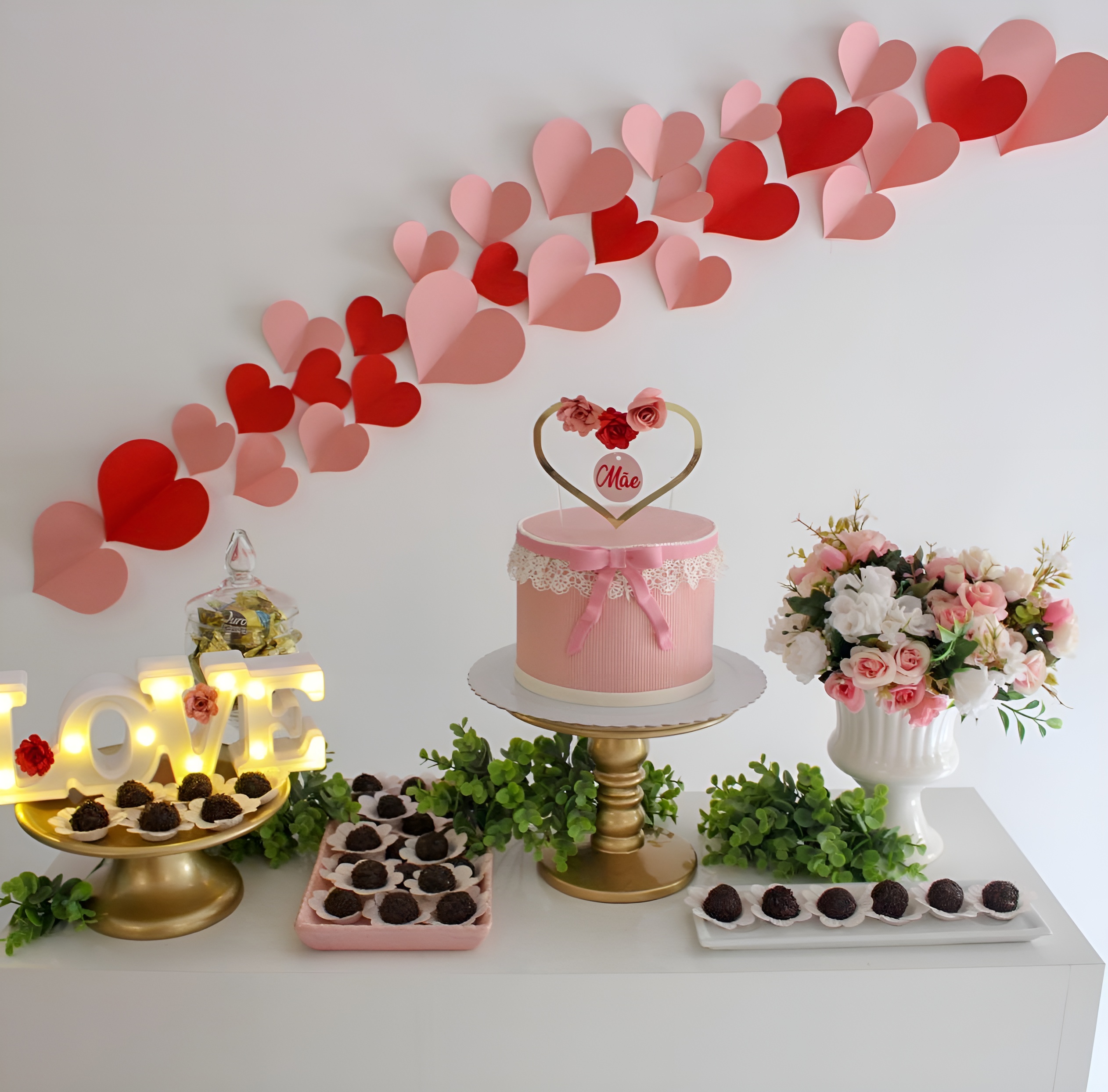 ideias de decoração dia das mães para escola