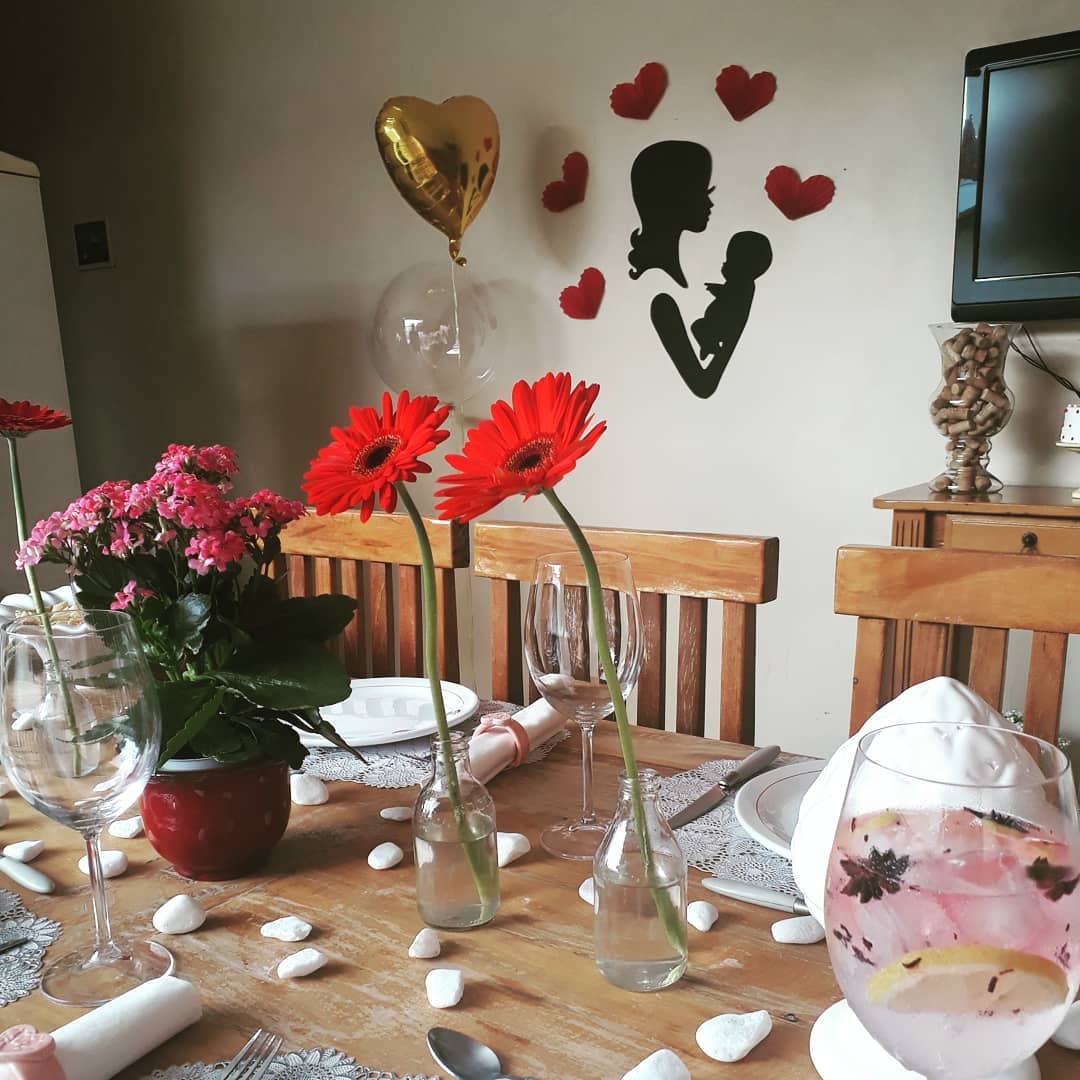 decoração dia das mães restaurante