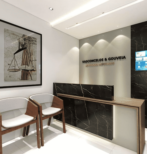 ideias de decoração para escritório de advocacia moderno