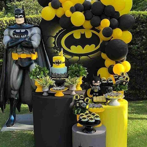 decoração batman baby simples