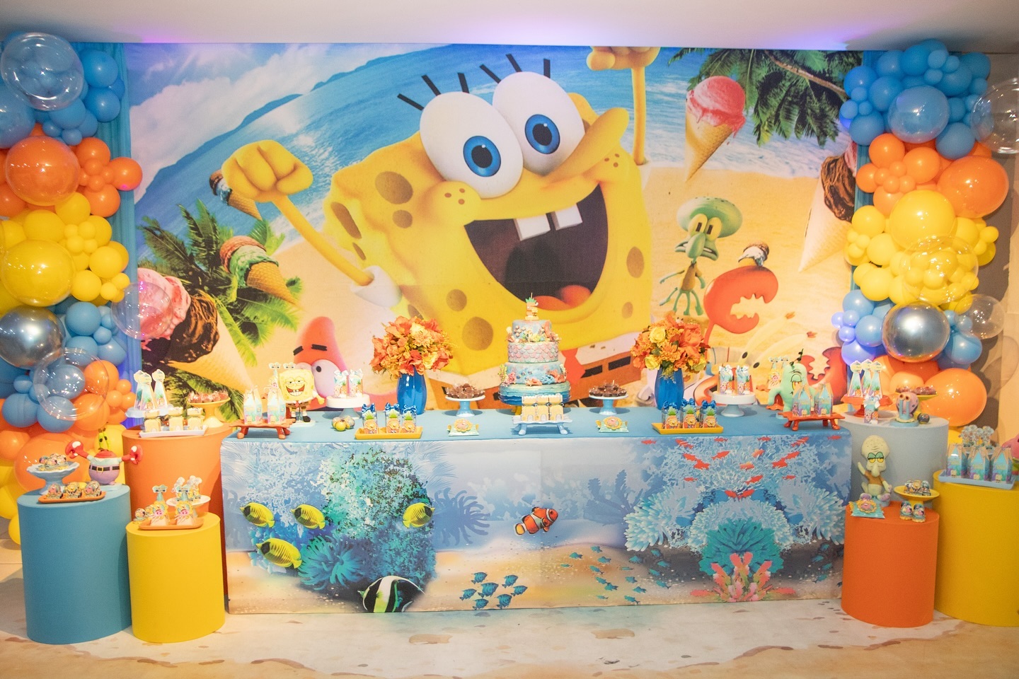 decoração quarto infantil bob esponja