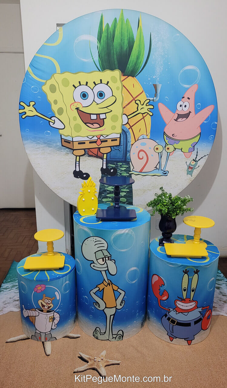 decoração festa bob esponja