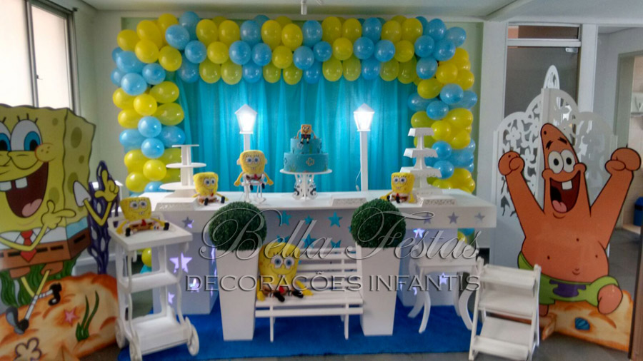 decoração quarto infantil bob esponja