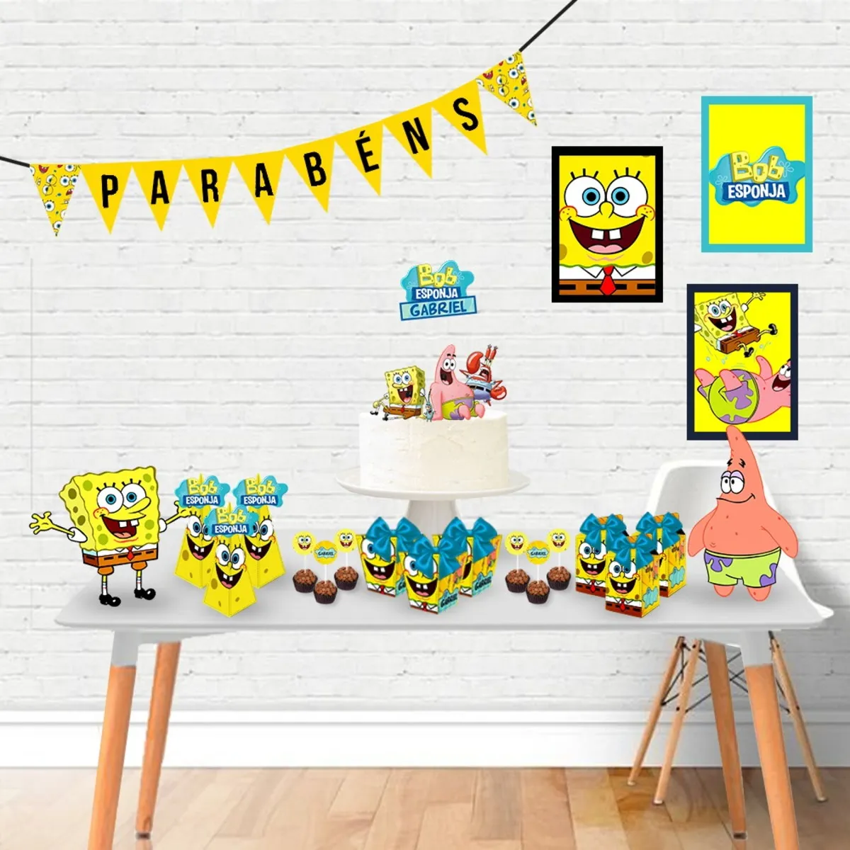 kit festa bob esponja