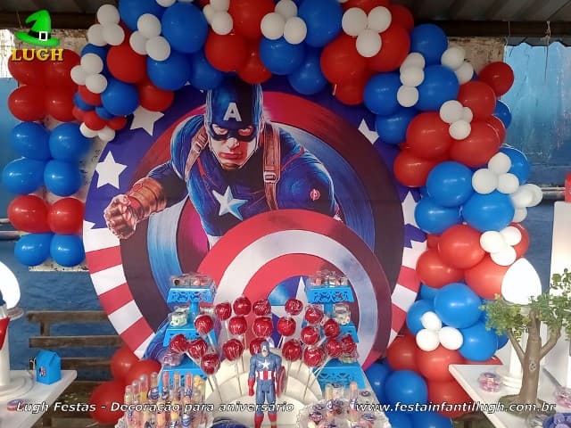decoração capitão américa para quarto adolescente