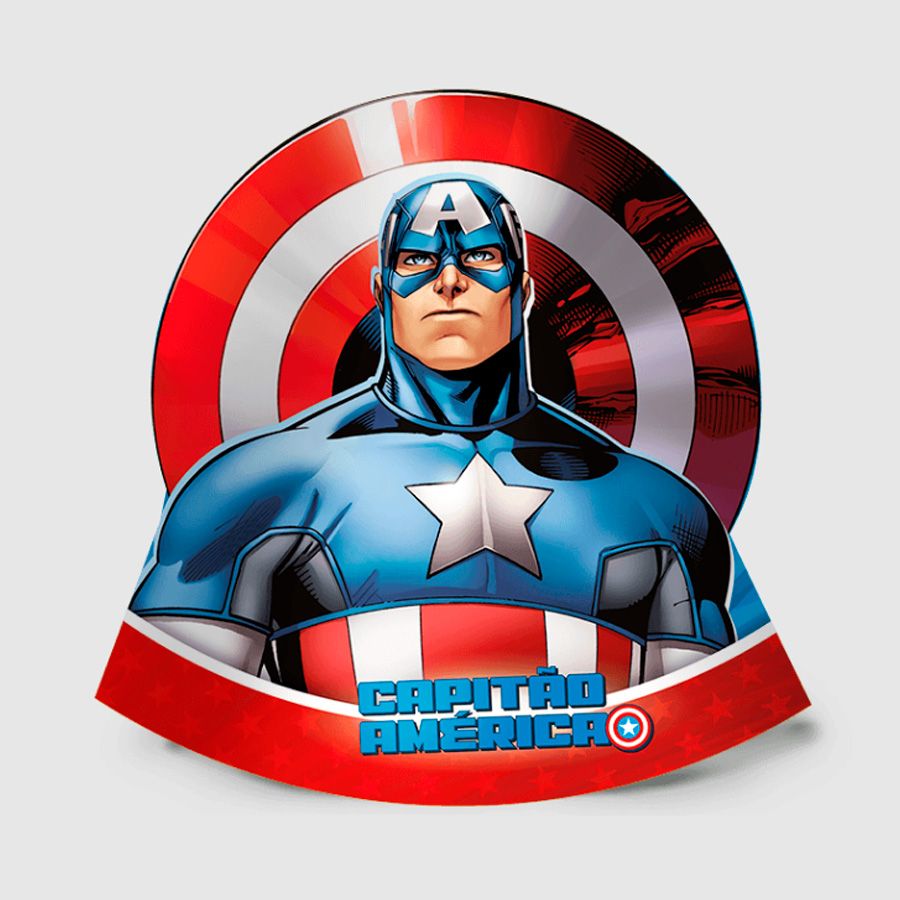 decoração capitão américa com lembrancinhas