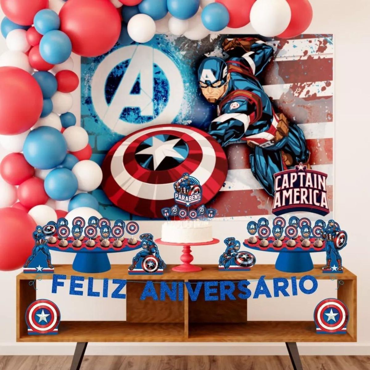 decoração capitão américa quarto