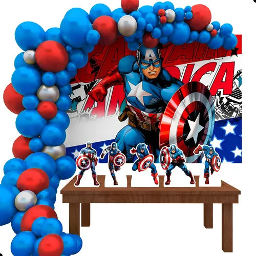 decoração capitão américa bebê