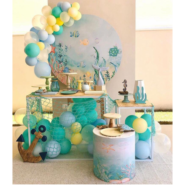 decoração festa fundo do mar infantil