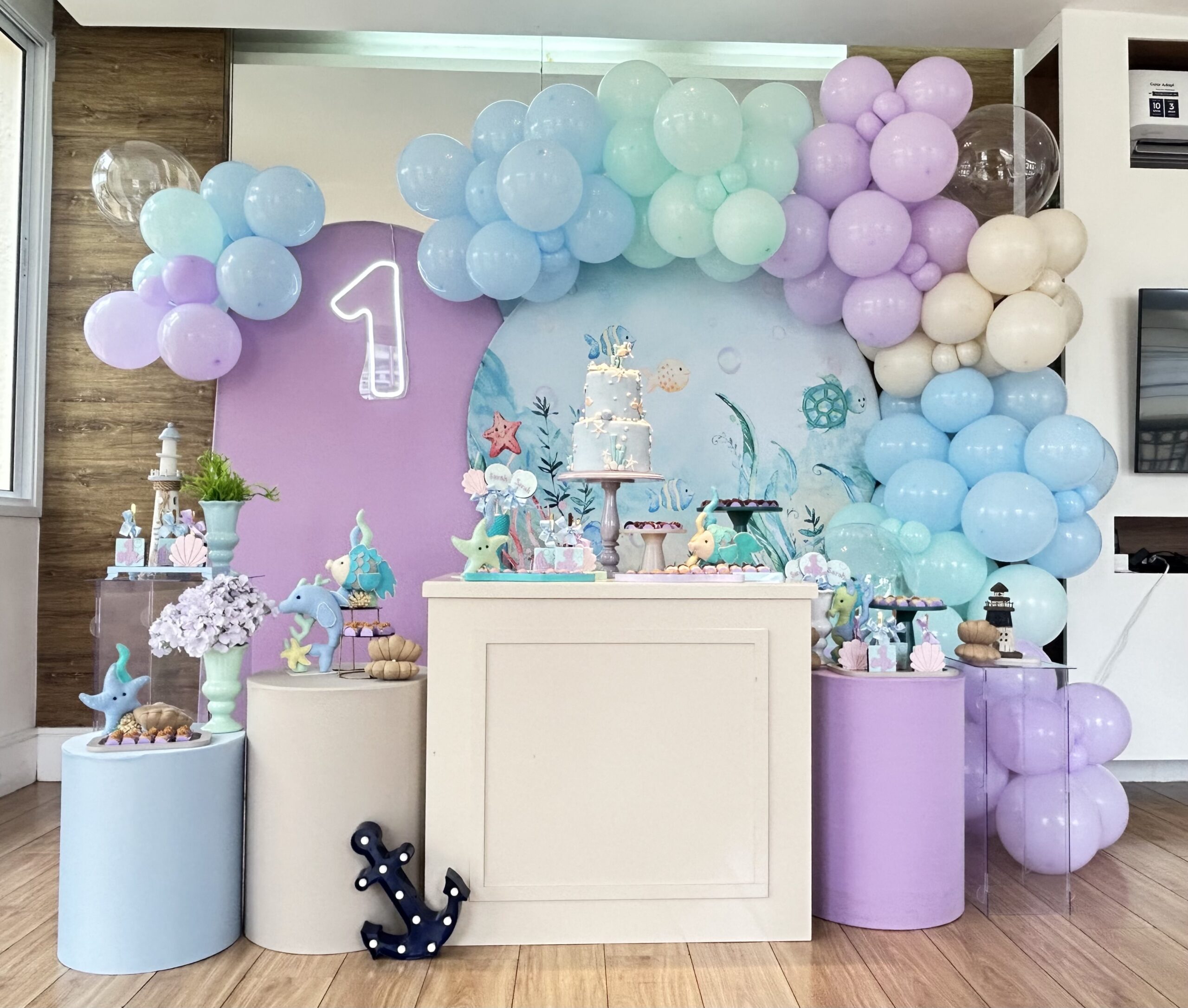 decoração festa fundo do mar infantil