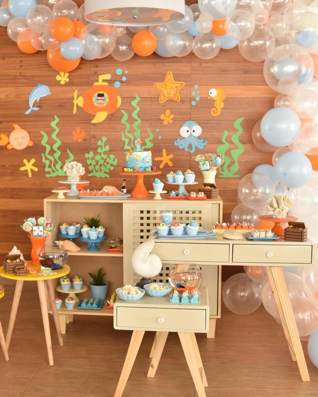 decoração quarto bebê tema oceano