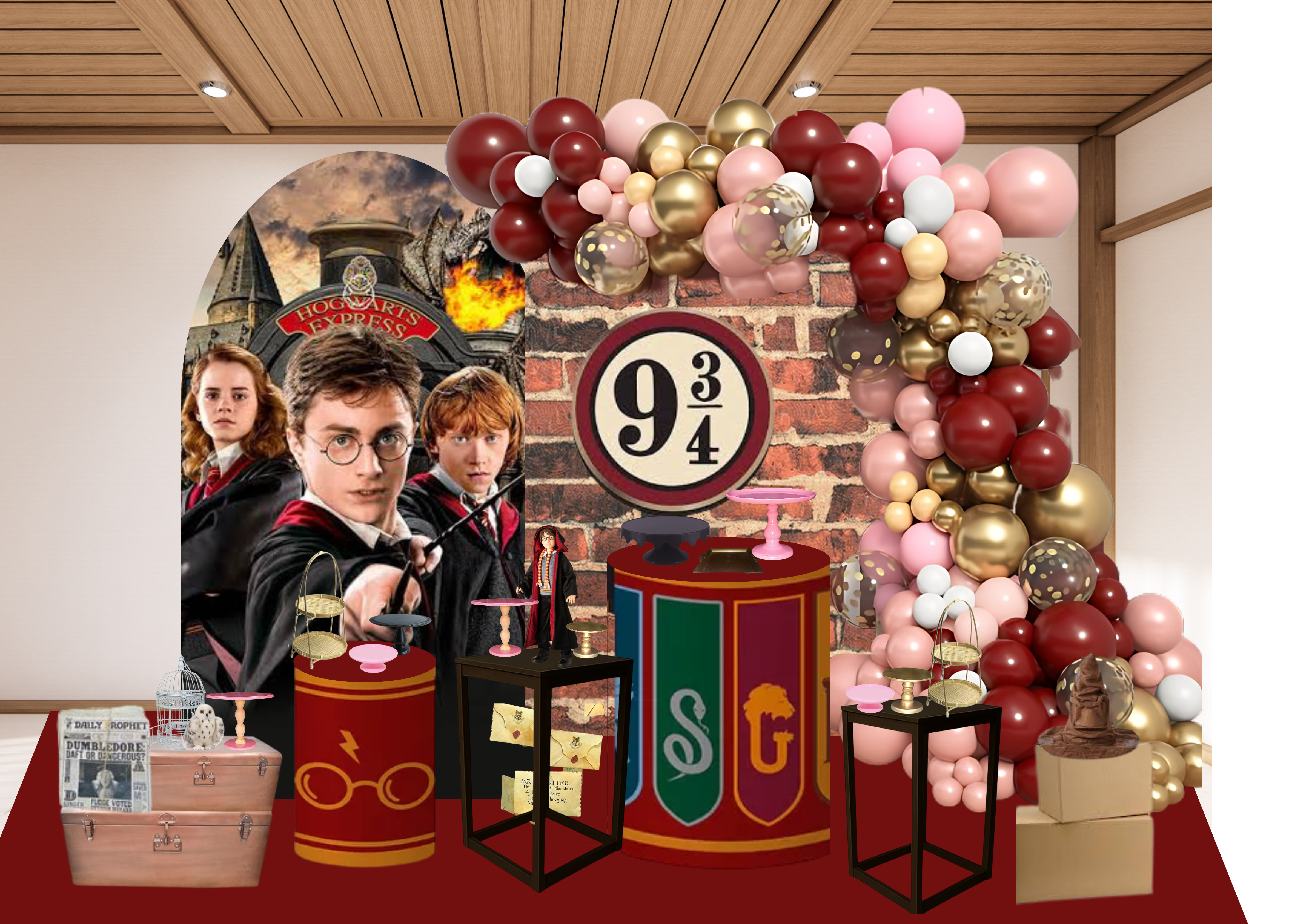 itens decoração harry potter