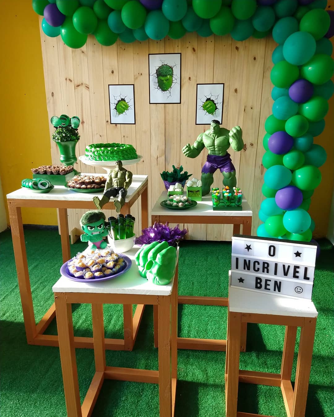 decoração hulk quarto