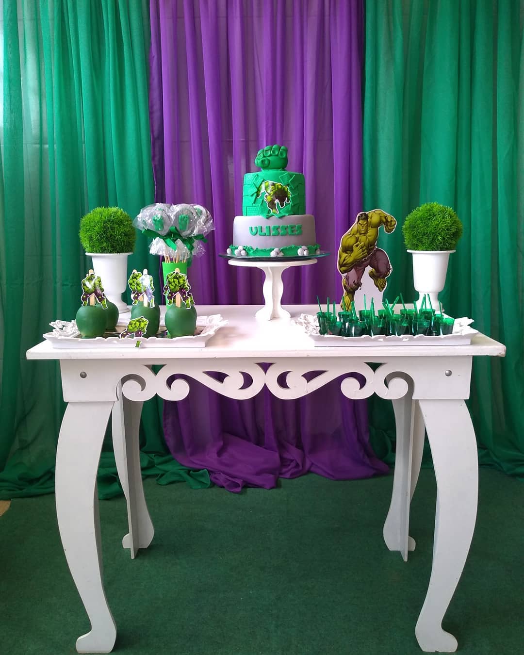 decoração festa hulk menino