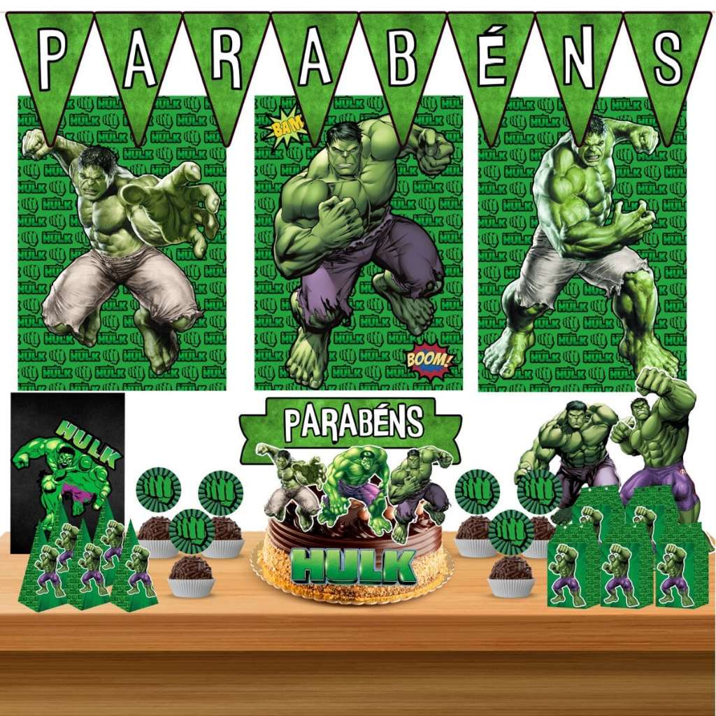 decoração hulk painel