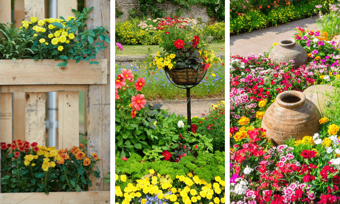 ideias de decoração de jardim pequeno com flores