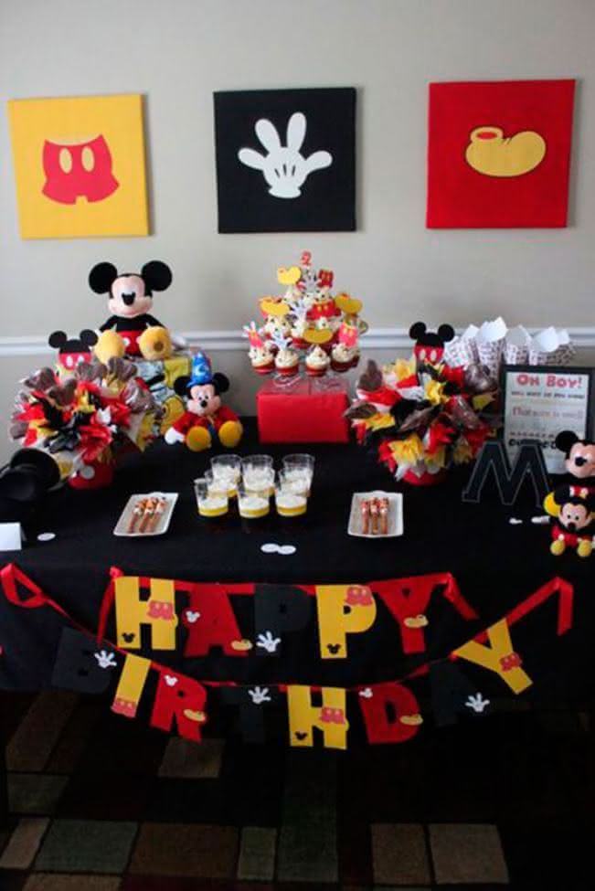 erros comuns ao decorar festa mickey simples