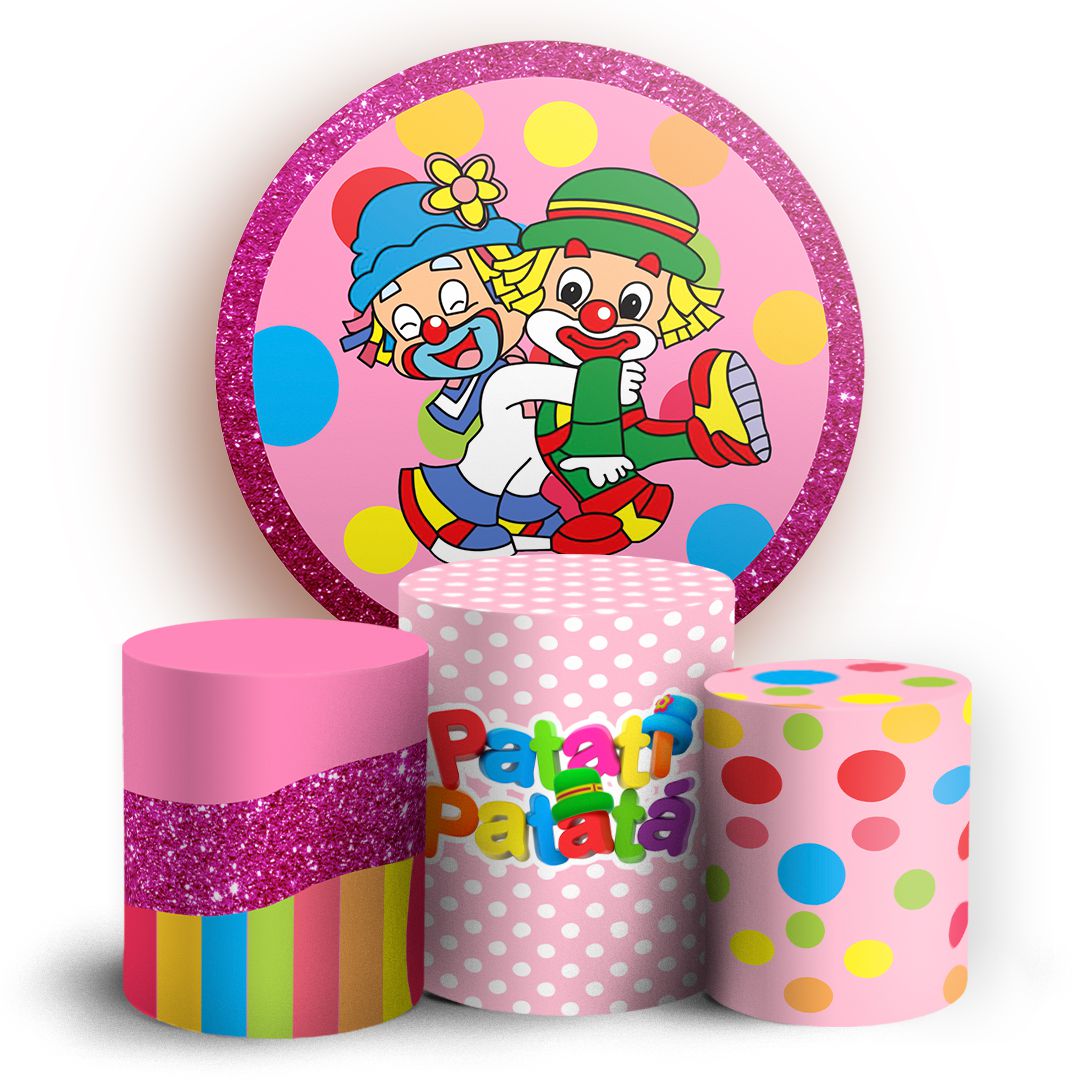 decoração patati patatá mesa principal
